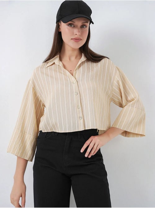 Chemise courte oversize rayée bdart - Kiabi