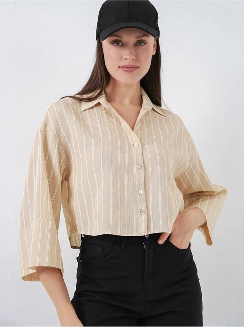 Chemise courte oversize rayée bdart - Kiabi