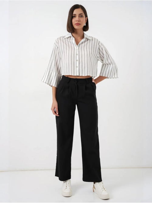 Chemise courte oversize rayée bdart - Kiabi