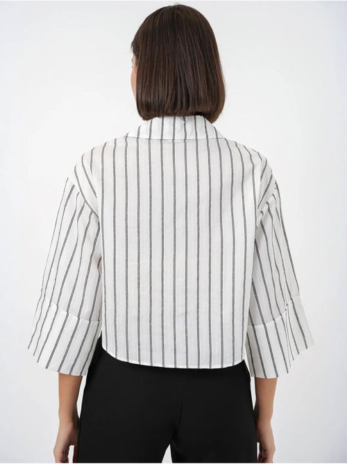 Chemise courte oversize rayée bdart - Kiabi