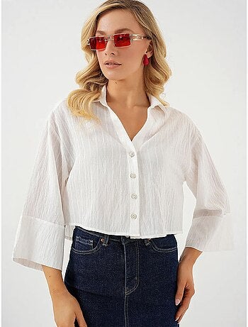 Chemise courte oversize rayée bdart