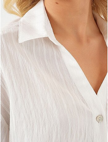 Chemise courte oversize rayée bdart