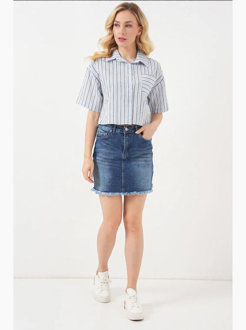 Chemise courte rayée avec poche bdart - Kiabi