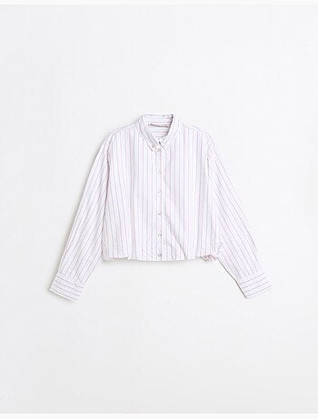 Chemise courte rayée, mo fashion
