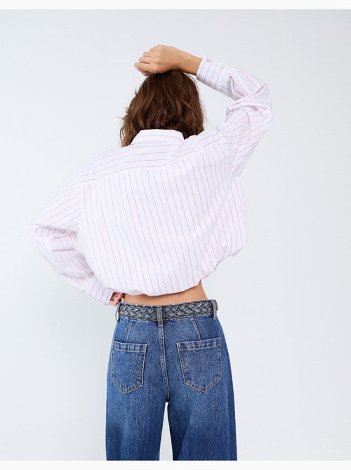 Chemise courte rayée, mo fashion - Kiabi