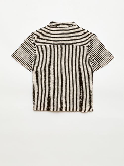 Chemise crêpée à manches courtes - Kiabi