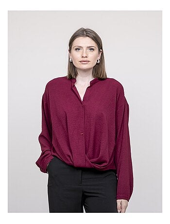 Chemise croisée devant en bas odacre