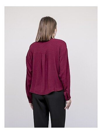 Chemise croisée devant en bas odacre