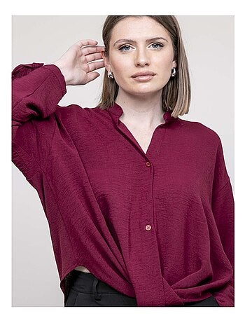 Chemise croisée devant en bas odacre