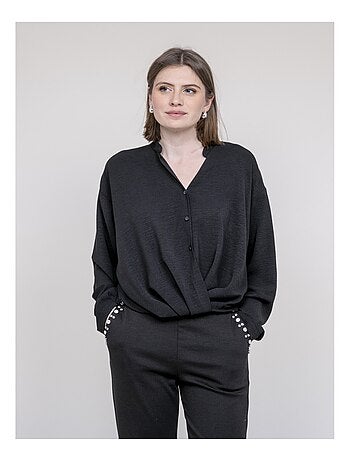 Chemise croisée devant en bas odacre