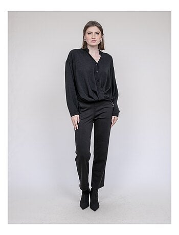 Chemise croisée devant en bas odacre