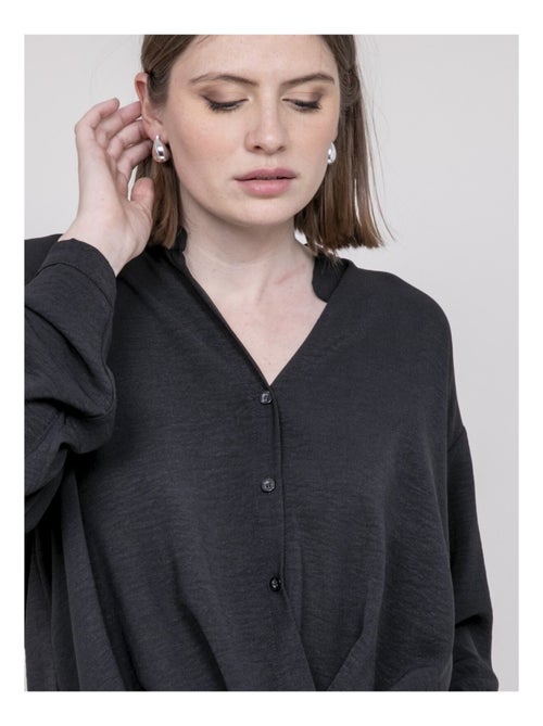 Chemise croisée devant en bas odacre - Kiabi Chemise croisée devant en bas odacre - Kiabi