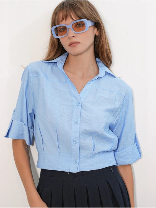 Chemise crop oversize bdart - Kiabi