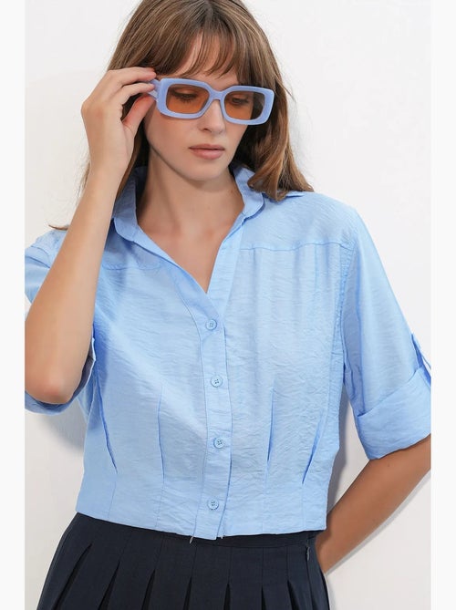Chemise crop oversize bdart - Kiabi