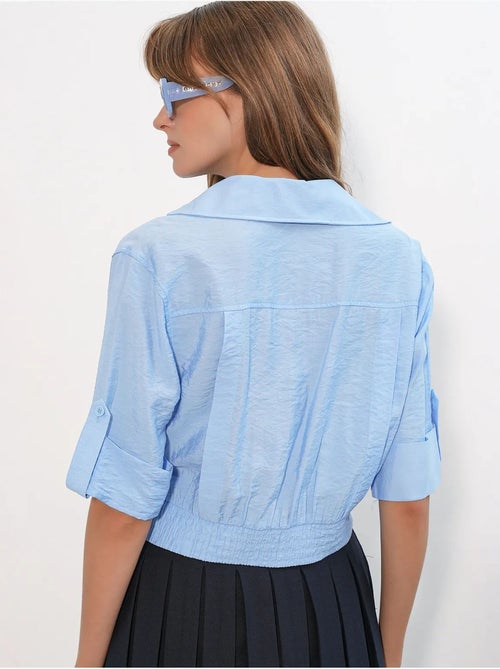 Chemise crop oversize bdart - Kiabi