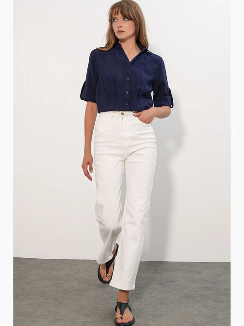 Chemise crop oversize bdart - Kiabi Chemise crop oversize bdart - Kiabi