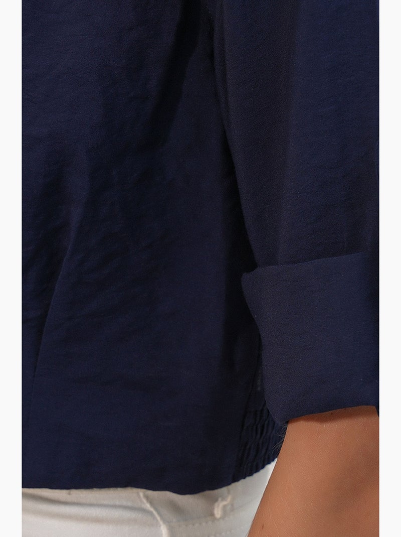 Chemise crop oversize bdart Bleu marine - Kiabi