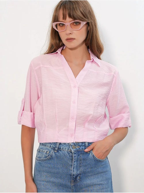 Chemise crop oversize bdart - Kiabi