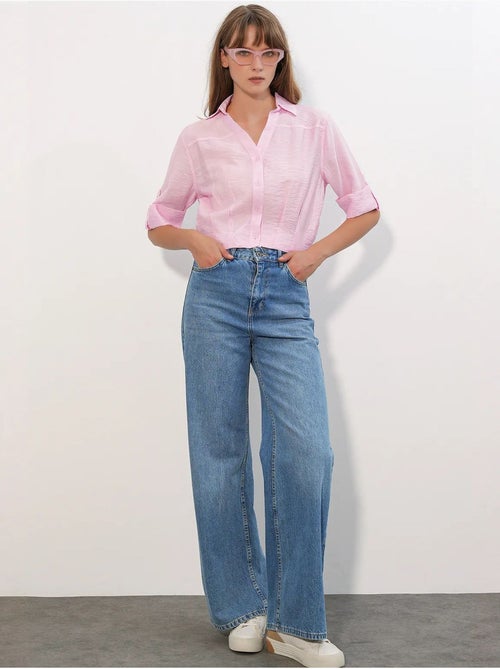 Chemise crop oversize bdart - Kiabi