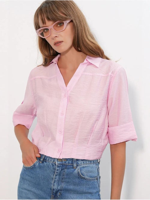 Chemise crop oversize bdart - Kiabi