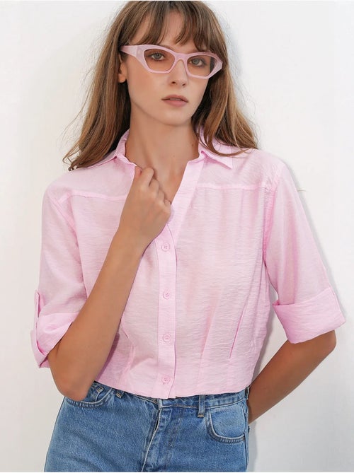 Chemise crop oversize bdart - Kiabi