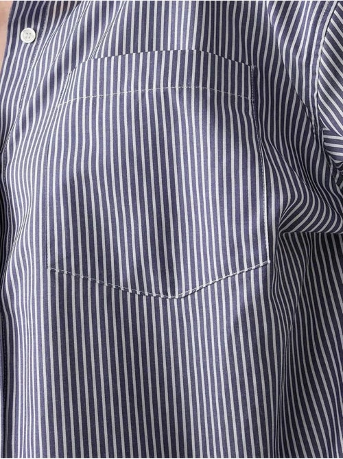 Chemise de bureau décontractée avec col de chemise hiccup - Kiabi