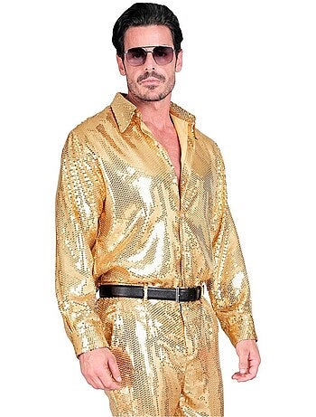 Chemise de déguisement ou de mode à paillettes