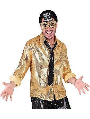 Chemise de déguisement ou de mode à paillettes