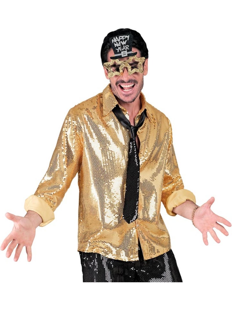 Chemise de déguisement ou de mode à paillettes Doré - Kiabi