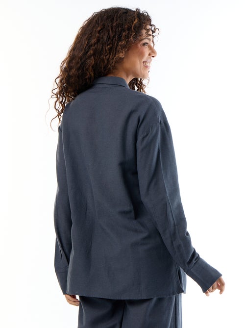Chemise de maternité en lin mélangé - Kiabi