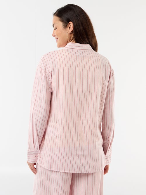 Chemise de maternité en lin mélangé - Kiabi