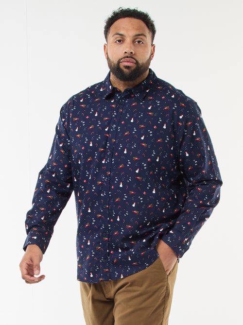 Chemise de Noël à motif - Kiabi