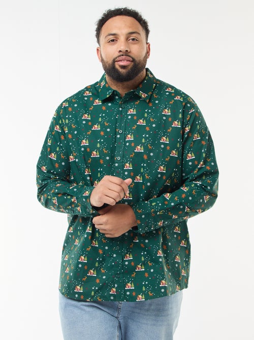 Chemise de Noël à motif - Kiabi