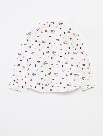 Chemise de Noël all-over en coton