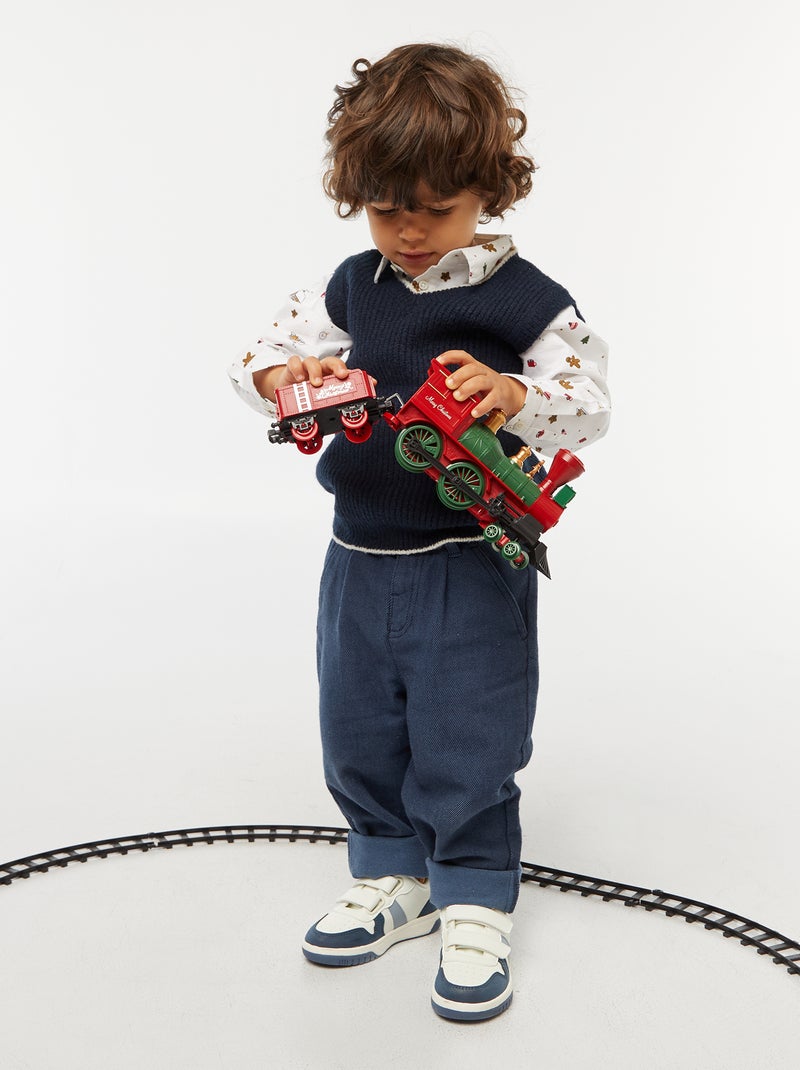 Chemise de Noël all-over en coton Blanc - Kiabi