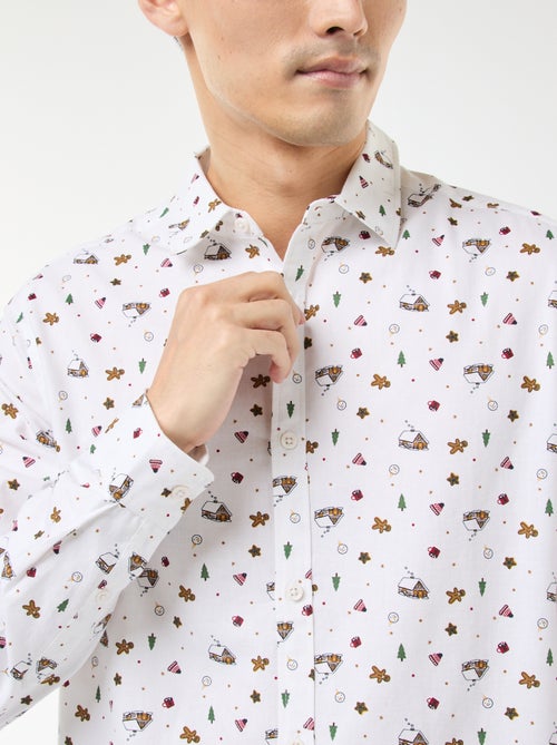 Chemise de Noël imprimée - Kiabi