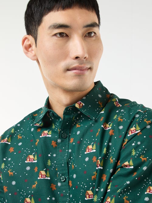 Chemise de Noël imprimée - Kiabi