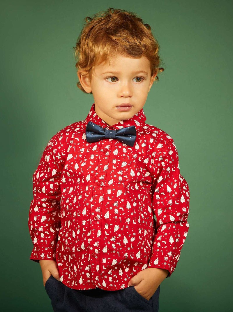 Chemise de Noël Rouge - Kiabi