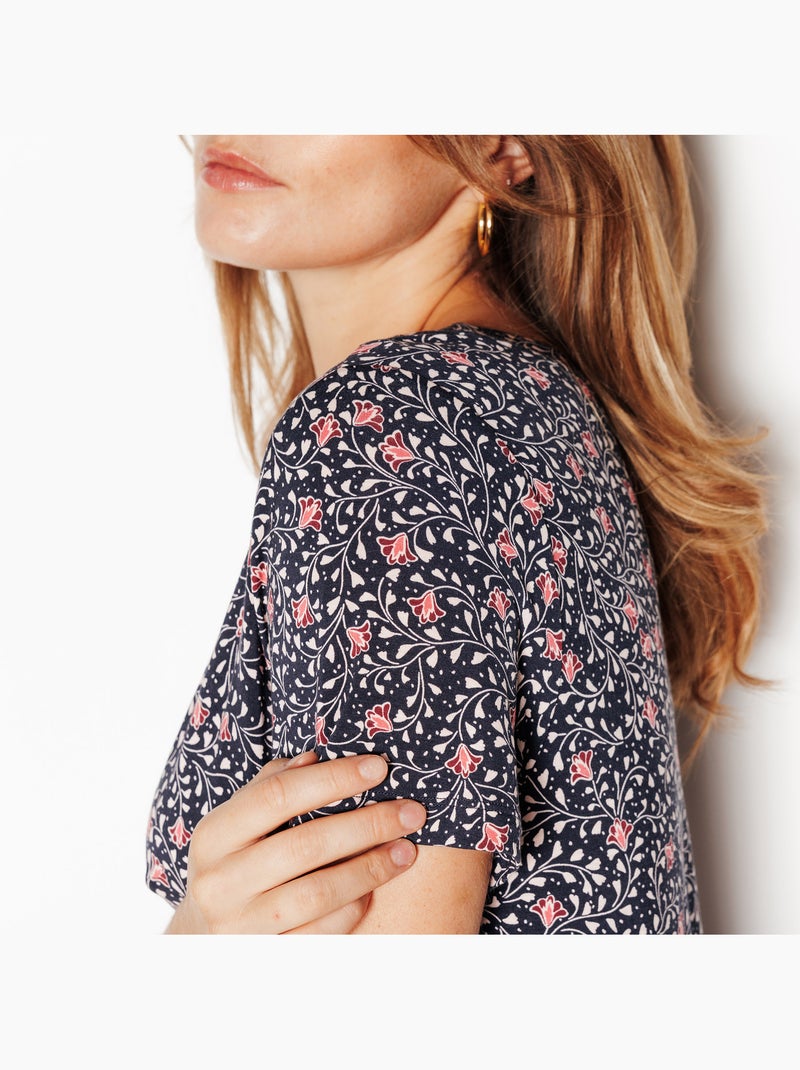 Chemise de nuit camille - rougegorge lingerie Gris Rose - Kiabi