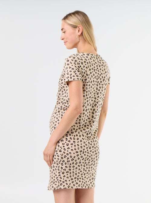 Chemise de nuit d'allaitement à message - Kiabi