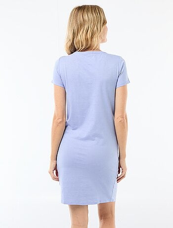 Chemise de nuit d'allaitement à message