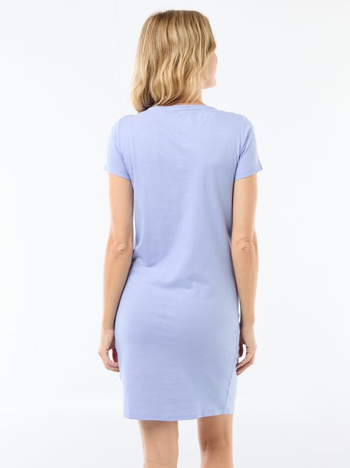 Chemise de nuit d'allaitement à message - Kiabi