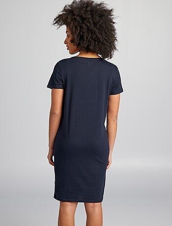 Chemise de nuit d'allaitement à message