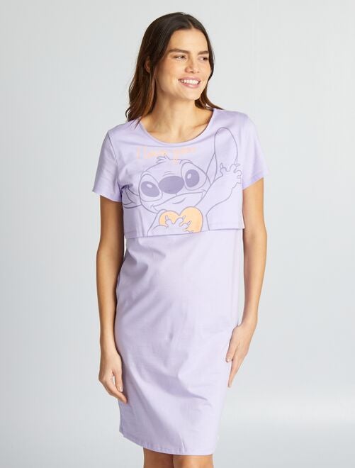 Chemise de nuit de maternité 'Stitch' - Kiabi