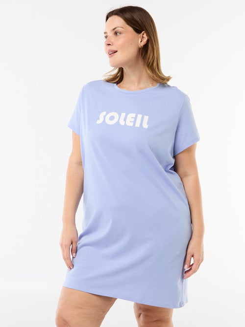 Chemise de nuit en jersey - Kiabi