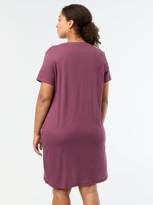 Chemise de nuit en jersey - Kiabi