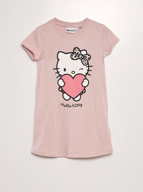 Chemise de nuit en maille jersey 'Hello Kitty' - Kiabi