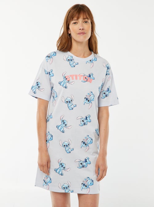 Chemise de nuit imprimée 'Stitch' - Kiabi