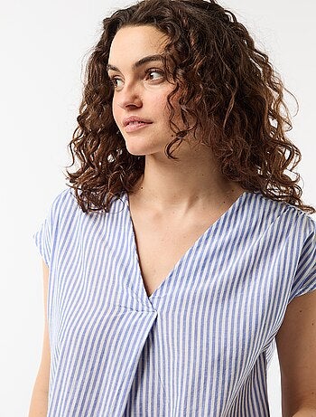 Chemise de nuit longue en voile de coton