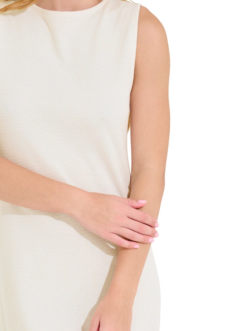 Chemise de nuit longue sans manches freely Blanc - Kiabi
